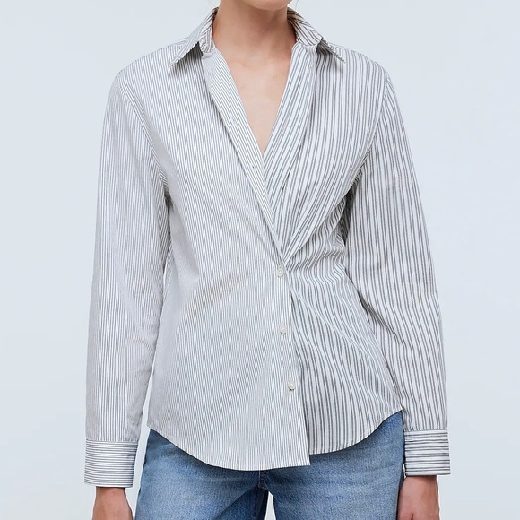 Madewell Tops - NWT Madewell With-a-Twist Shirt in Signature Poplin